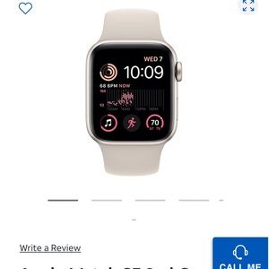 Apple Watch SE 2022, starlight colored band. Brand new/ sealed